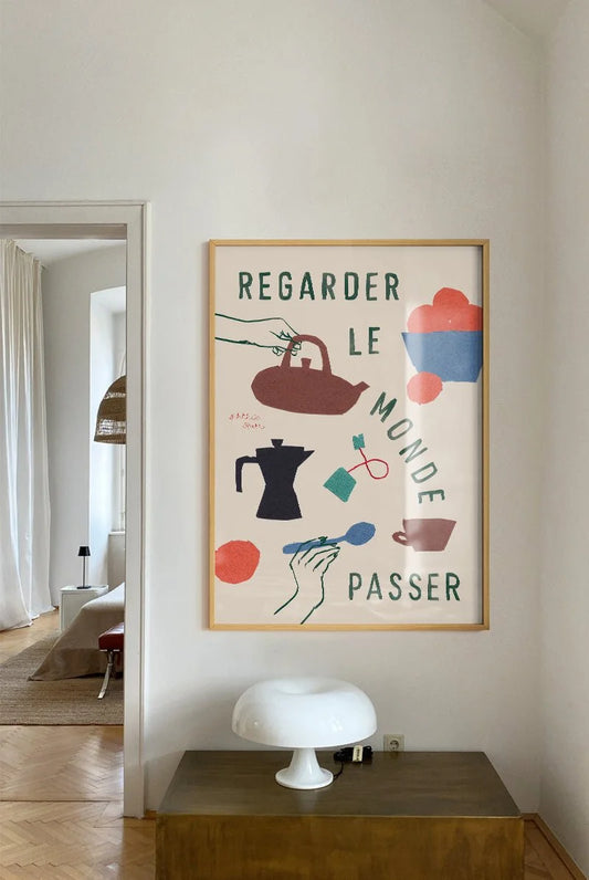 Poster Watching The World Go By