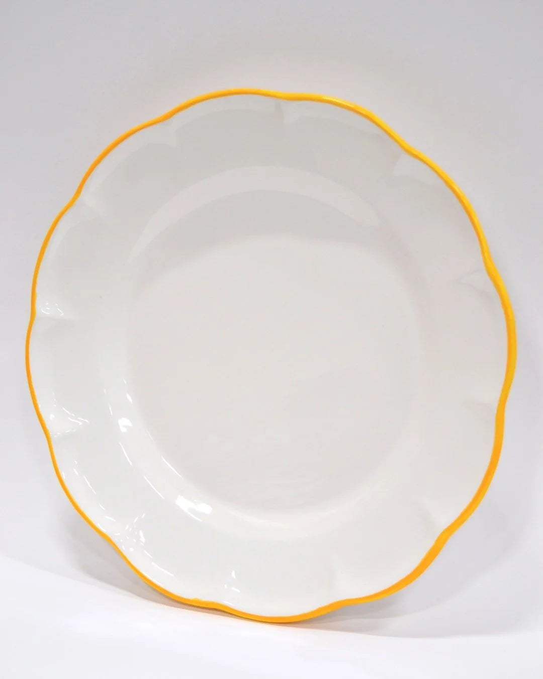 Dinner Plate Yellow Line