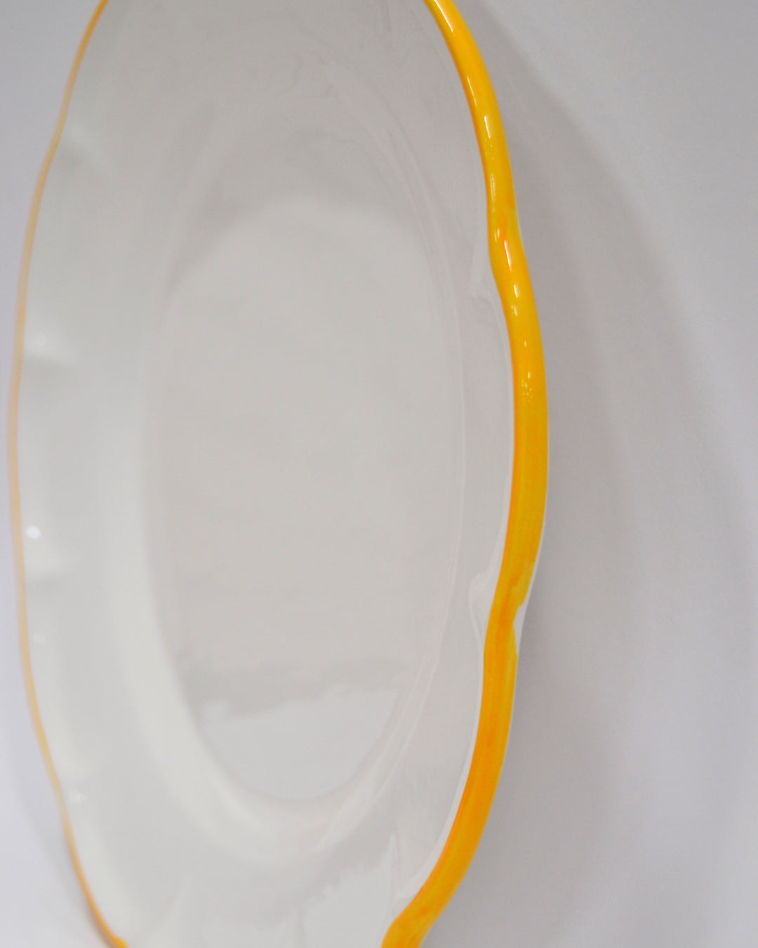 Dinner Plate Yellow Line