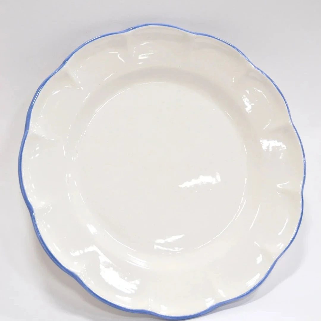 Dinner Plate Light Blue Line