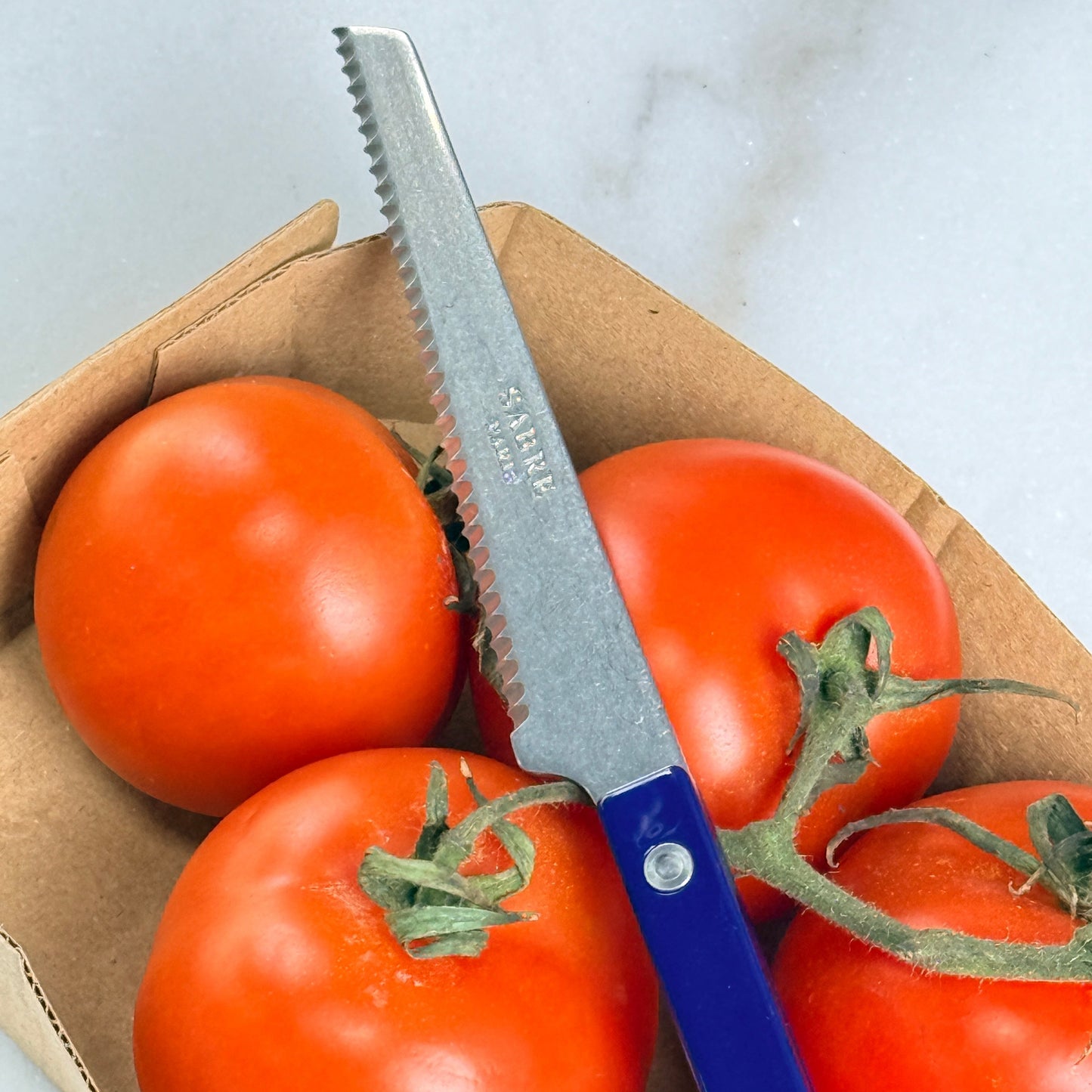 Sabre Vintage Tomato Knife Navy Blue