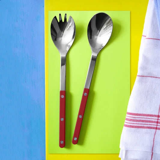 Sabre Salatbestikksett Burgunder