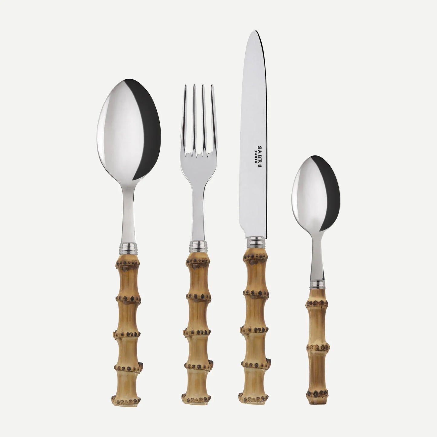Sabre Paris Cutlery Set Panda Bamboo 24 piece set