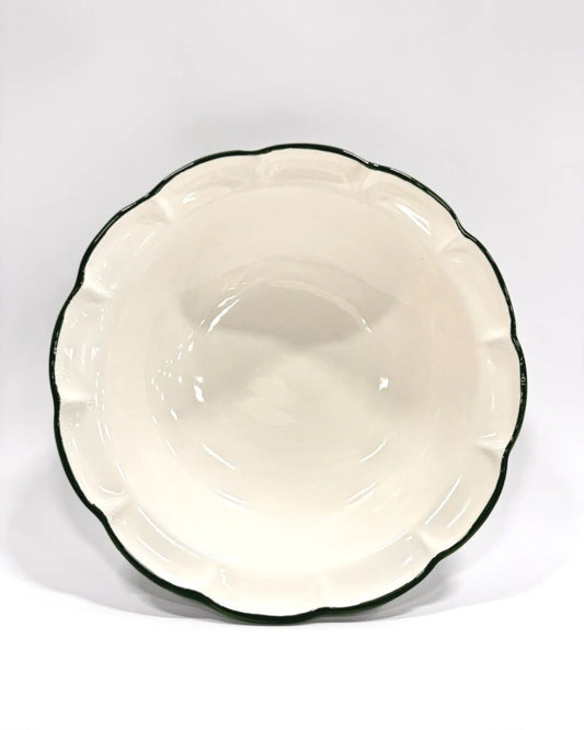 Salad Bowl Dark Green Line