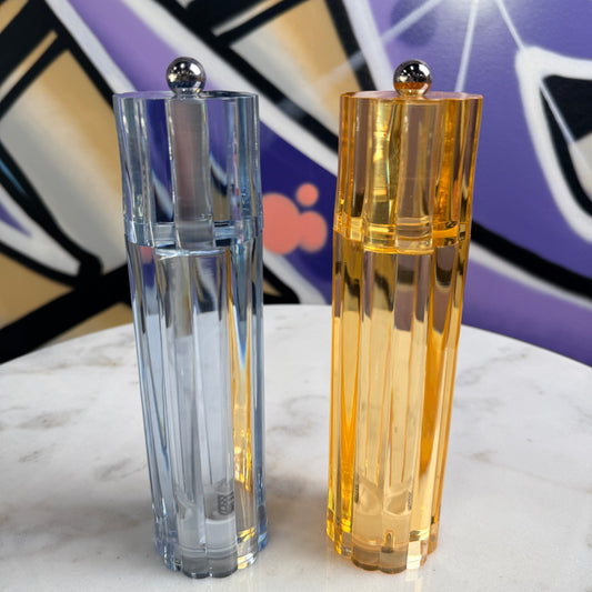 Icy Flute Amber Salt & Pepper Mill
