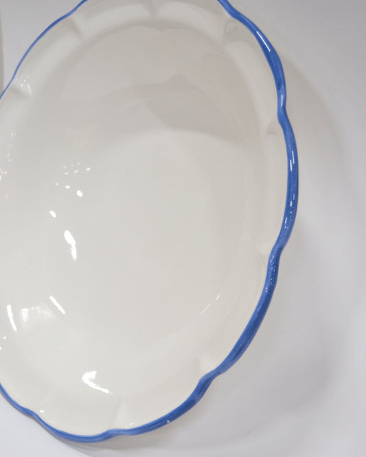 Salad Bowl Light Blue Line