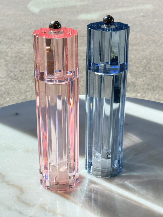 Icy Flute Blue Salt & Pepper Mill