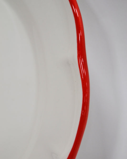 Dinner Plate Red Line