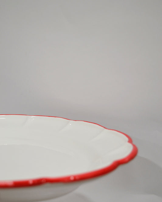 Oval Tray Red Line