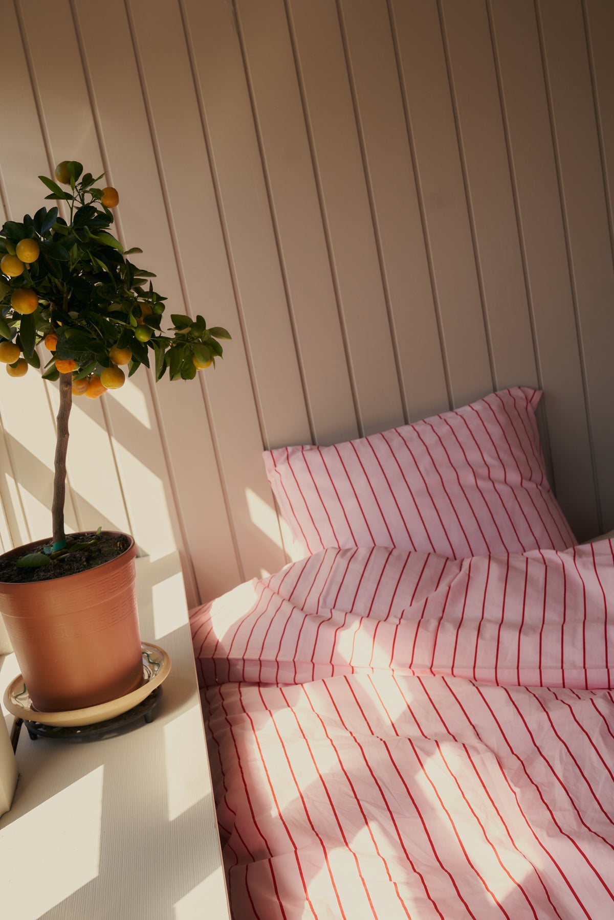 Bongusta Percale pudebetræk Baby Pink & Ski Patrol