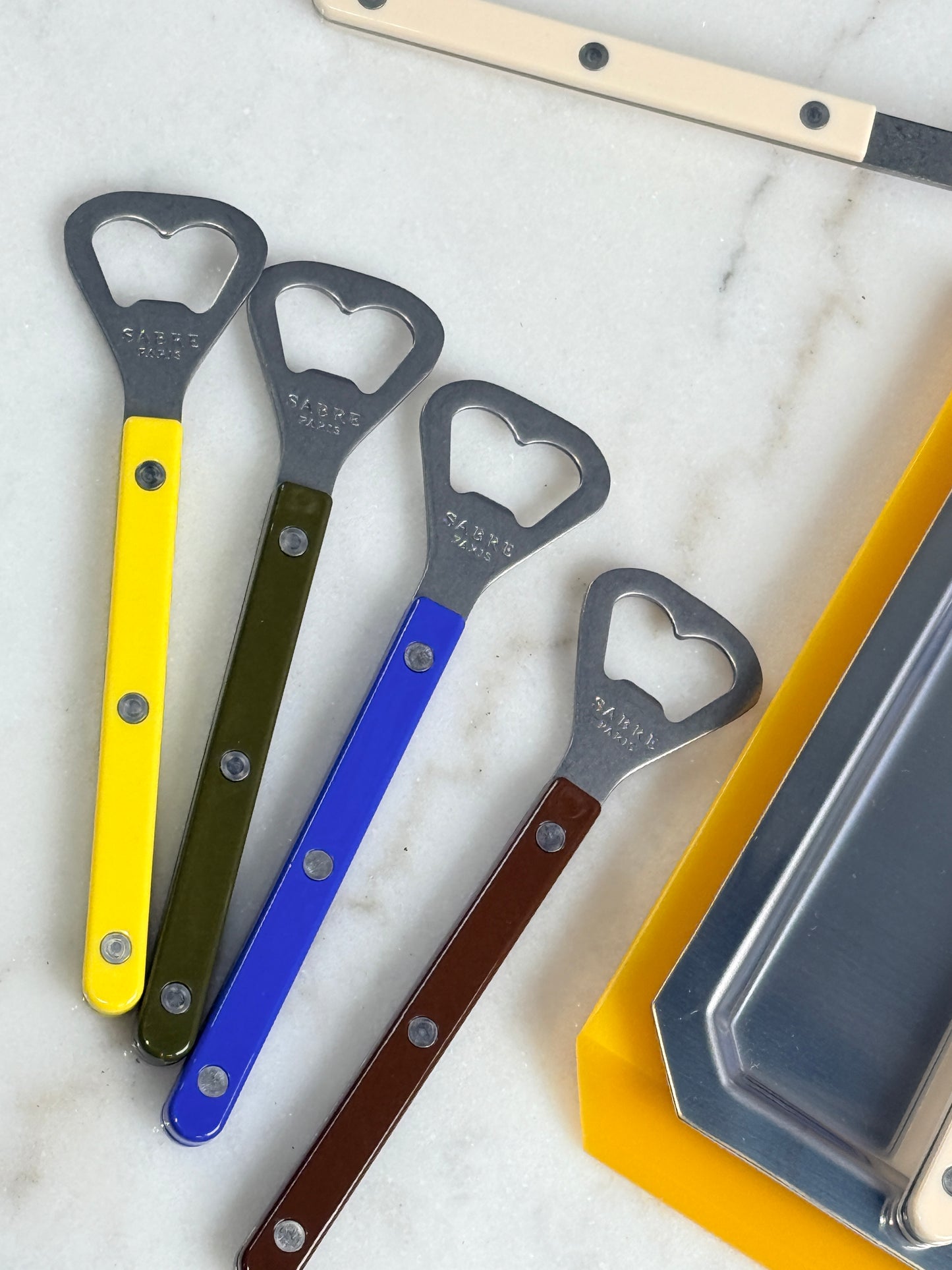 Sabre Vintage Bottle Opener Yellow