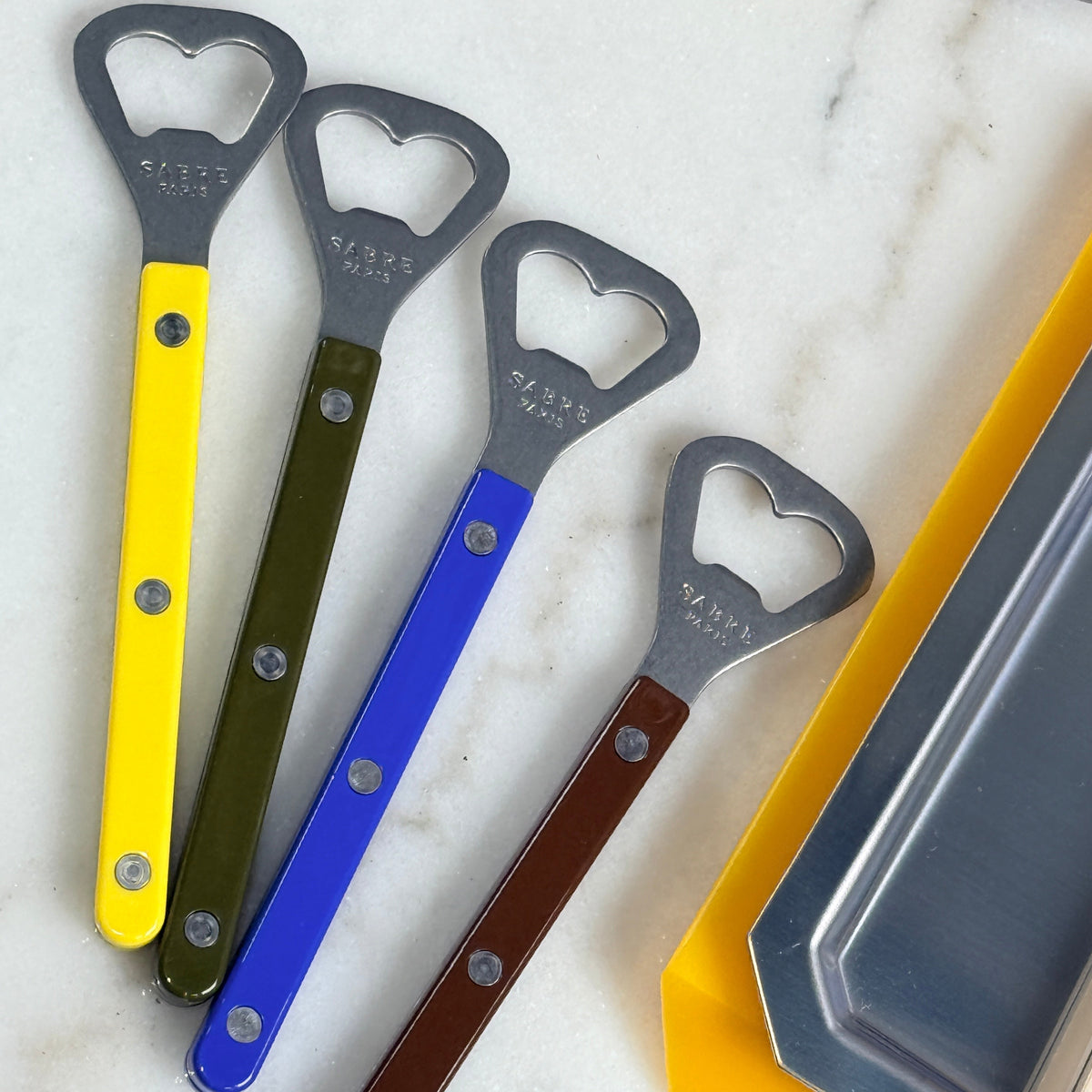 Sabre Paris Vintage Bottle Opener Yellow