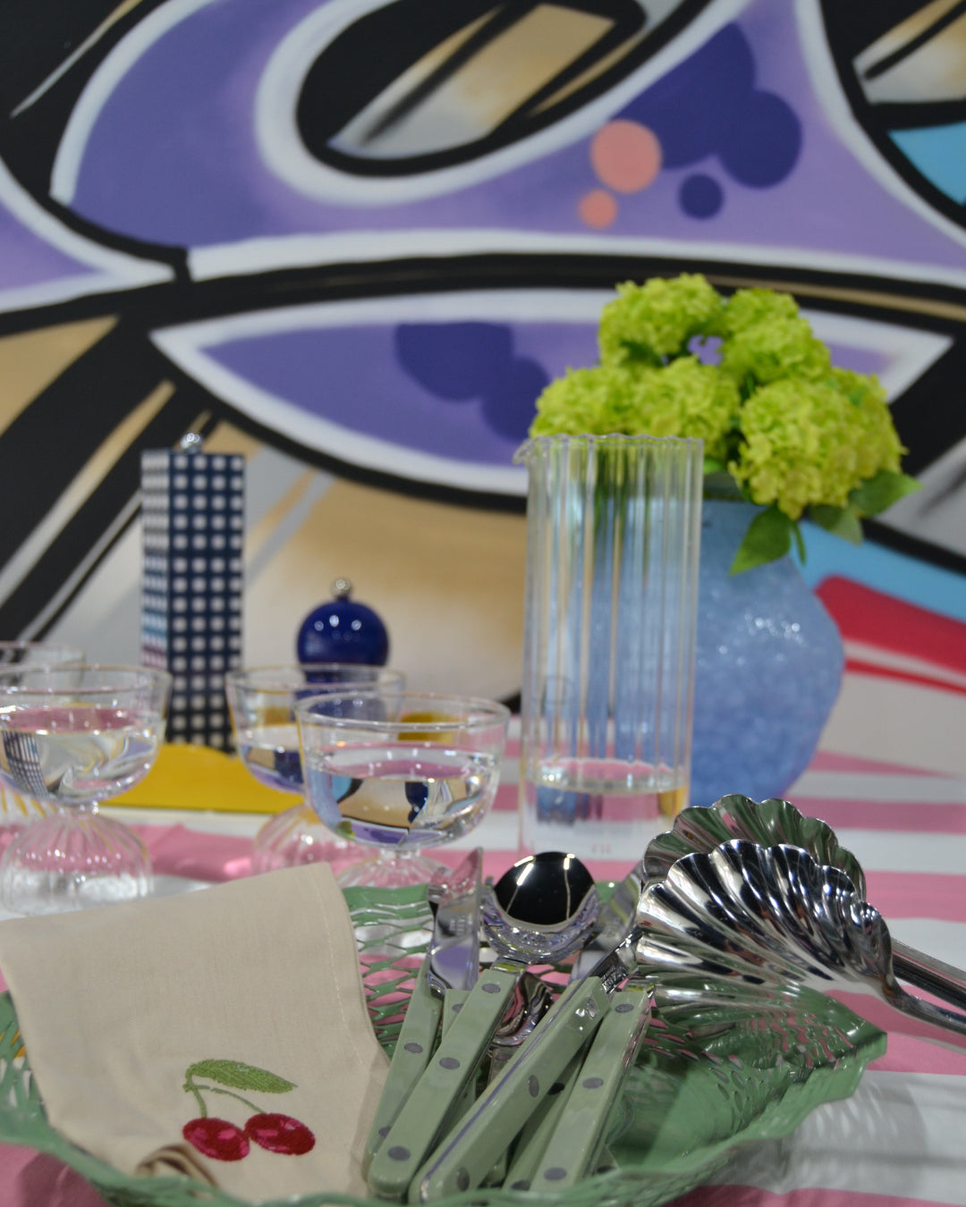 Bread Basket Large Pastel Green