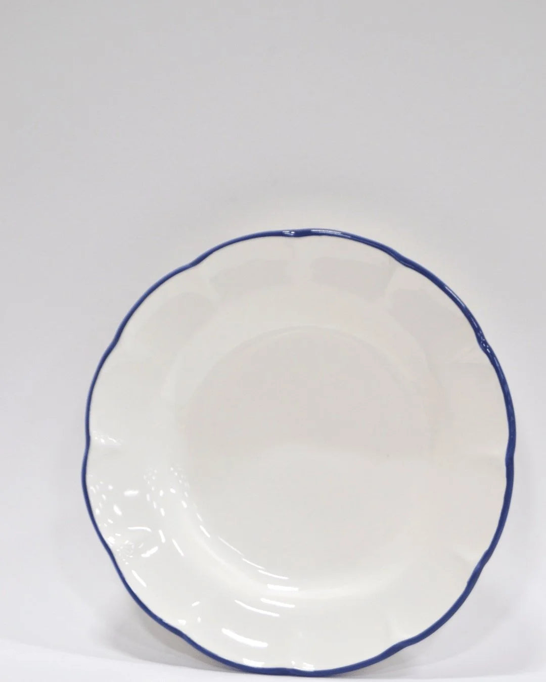 Pasta Plate Blue Line
