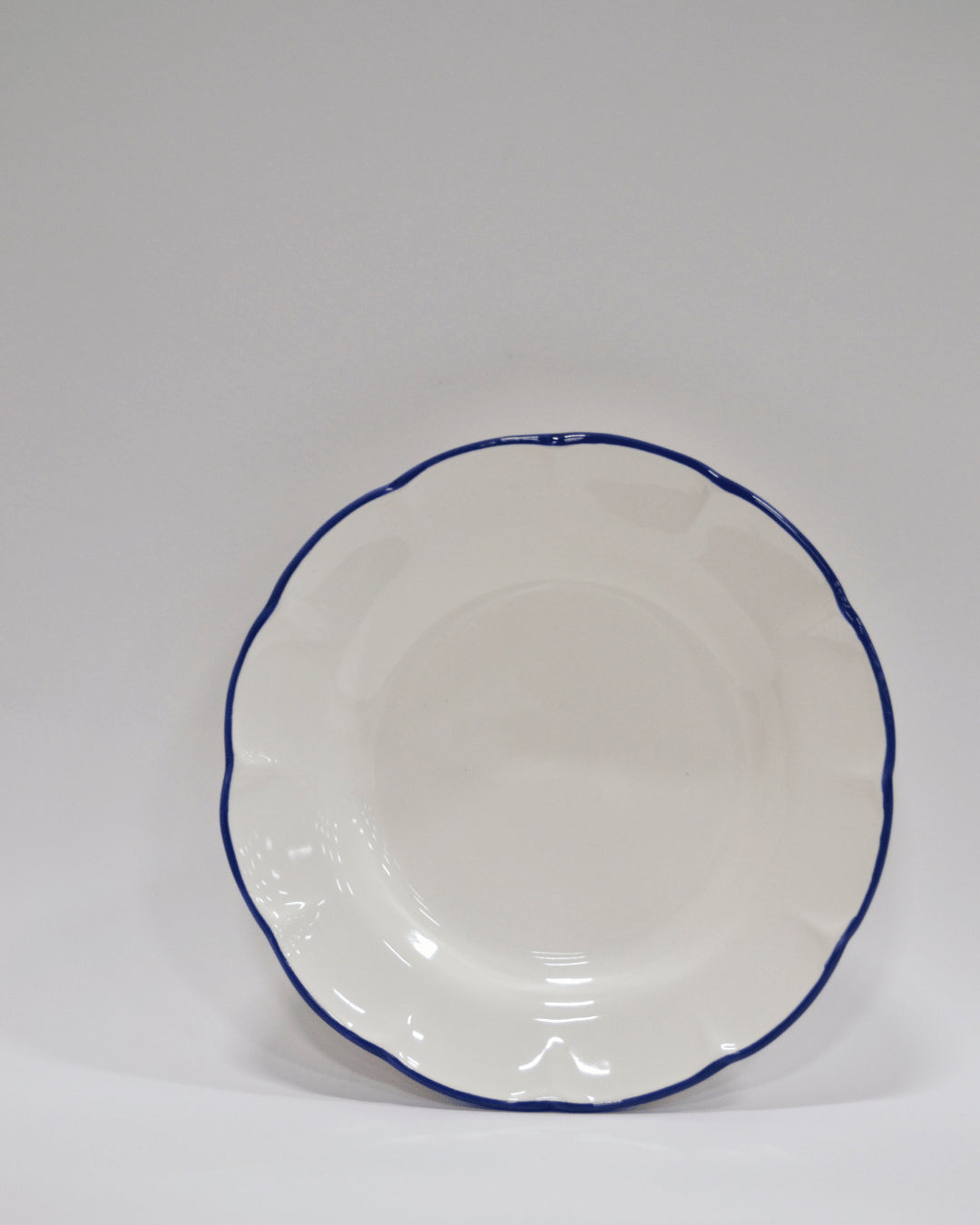 Pasta Plate Blue Line