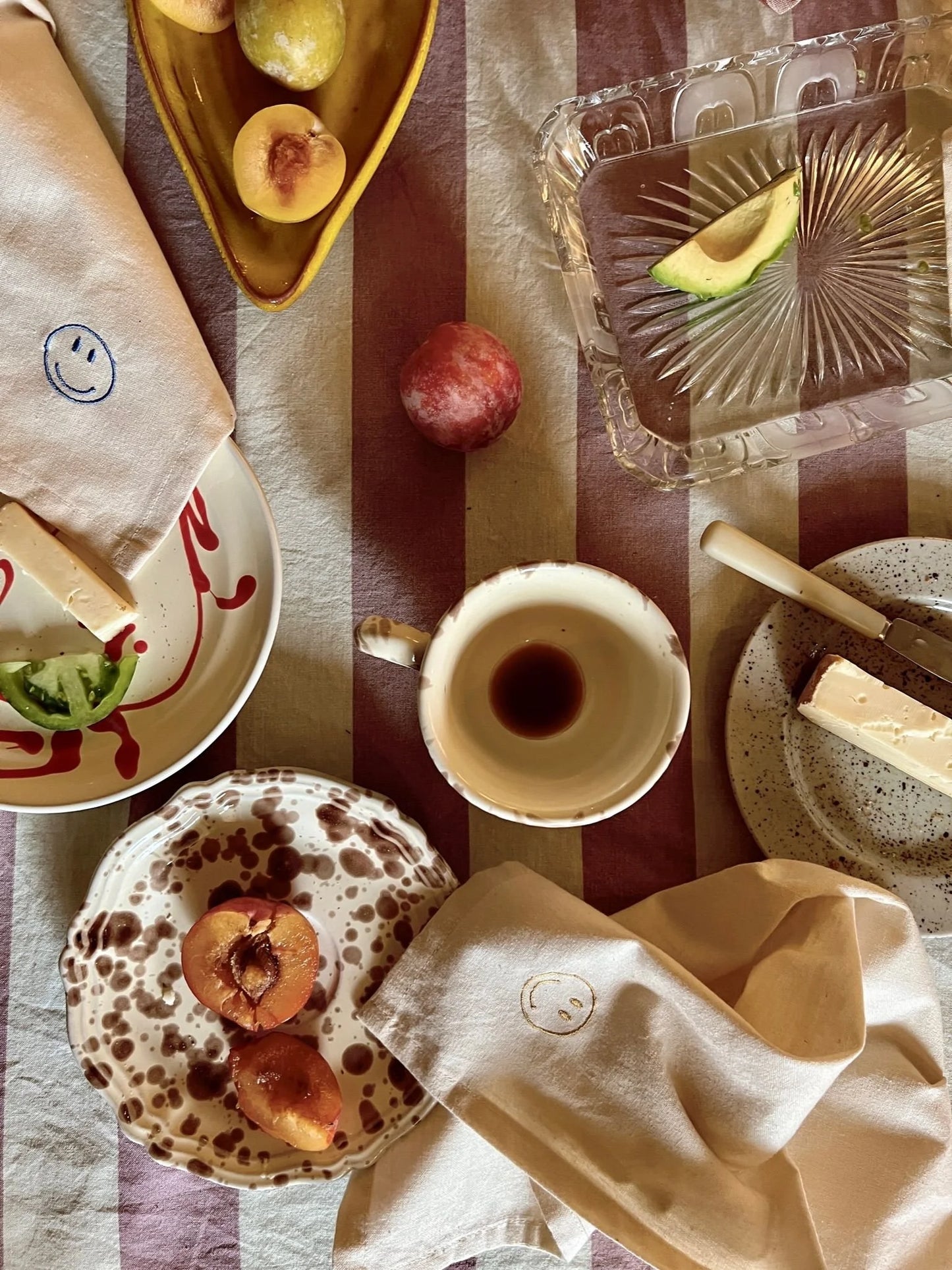 Midnatt Napkin Set Happy