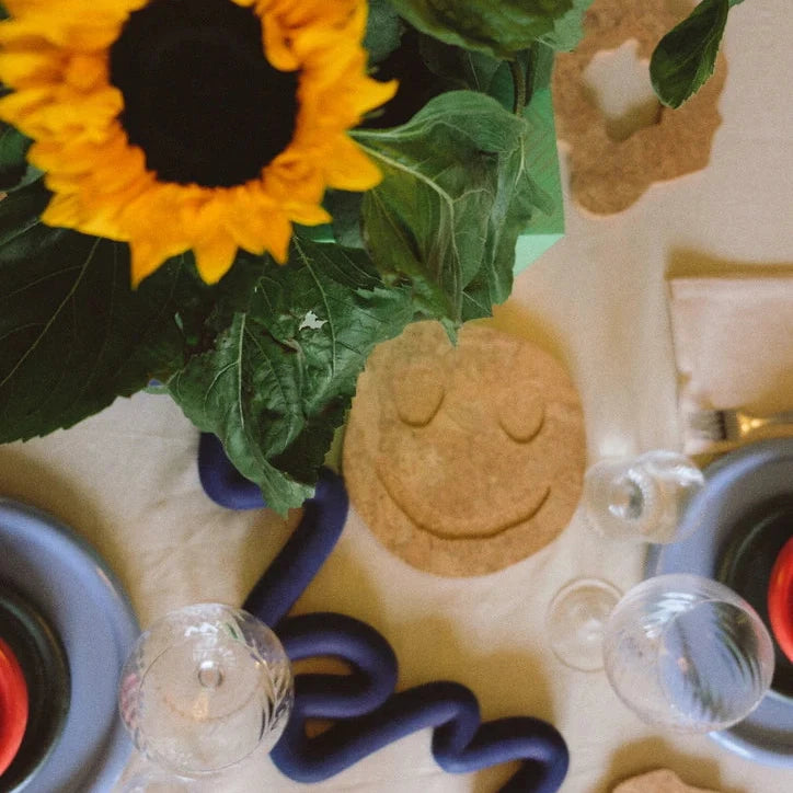 Oscar Cedon Smiley Happy Cork Trivet