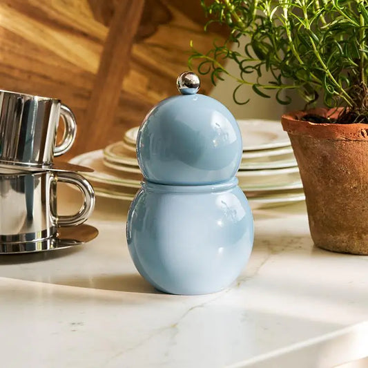 Small Bobbin Salt & Pepper Mill Light Blue