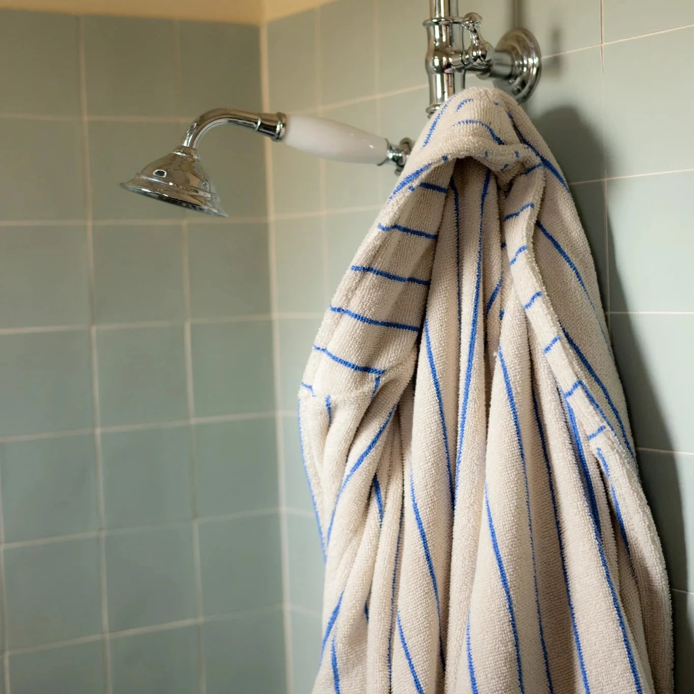 Bongusta Bathrobe Moonbeam & Ultramarine