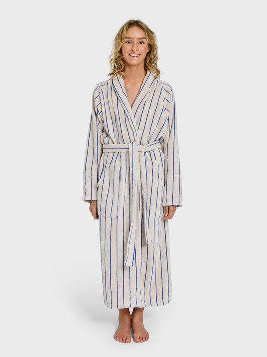 Bongusta Bathrobe Moonbeam & Ultramarine