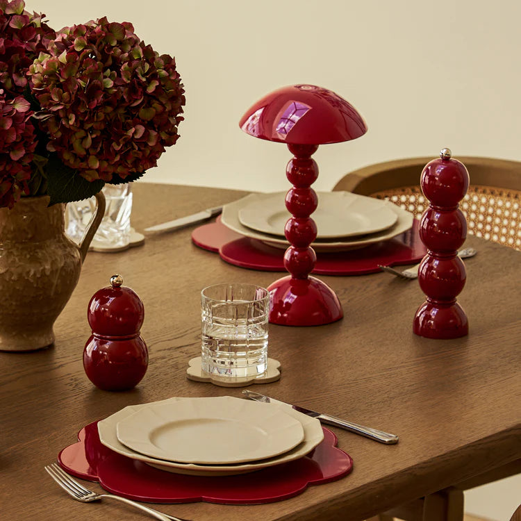 Bobbin Salt & Pepper Mill Burgundy