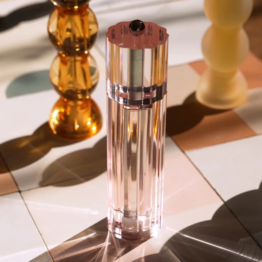 Icy Flute Pale Pink Salt & Pepper Mill