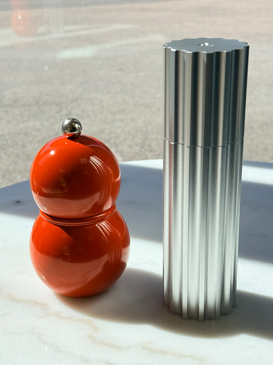 Small Bobbin Salt & Pepper Mill Orange