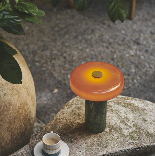 Lampe portable Trip couleur ambre mousse