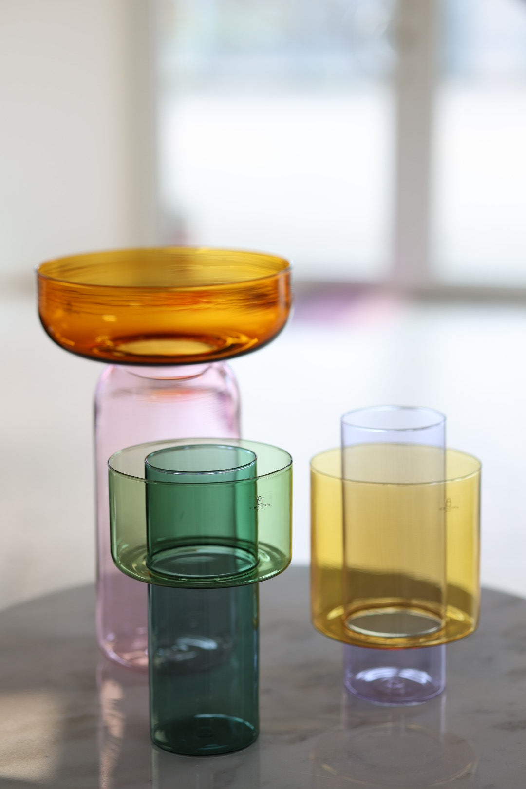 Vase Boreale Petrol & Green