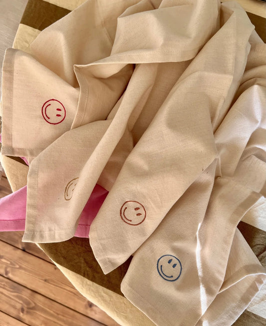 Midnatt Napkin Set Happy