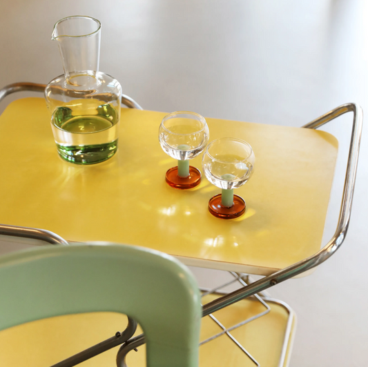 Glass Cantine Amber 2-p