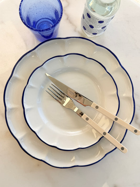 Dinner Plate Blue Line