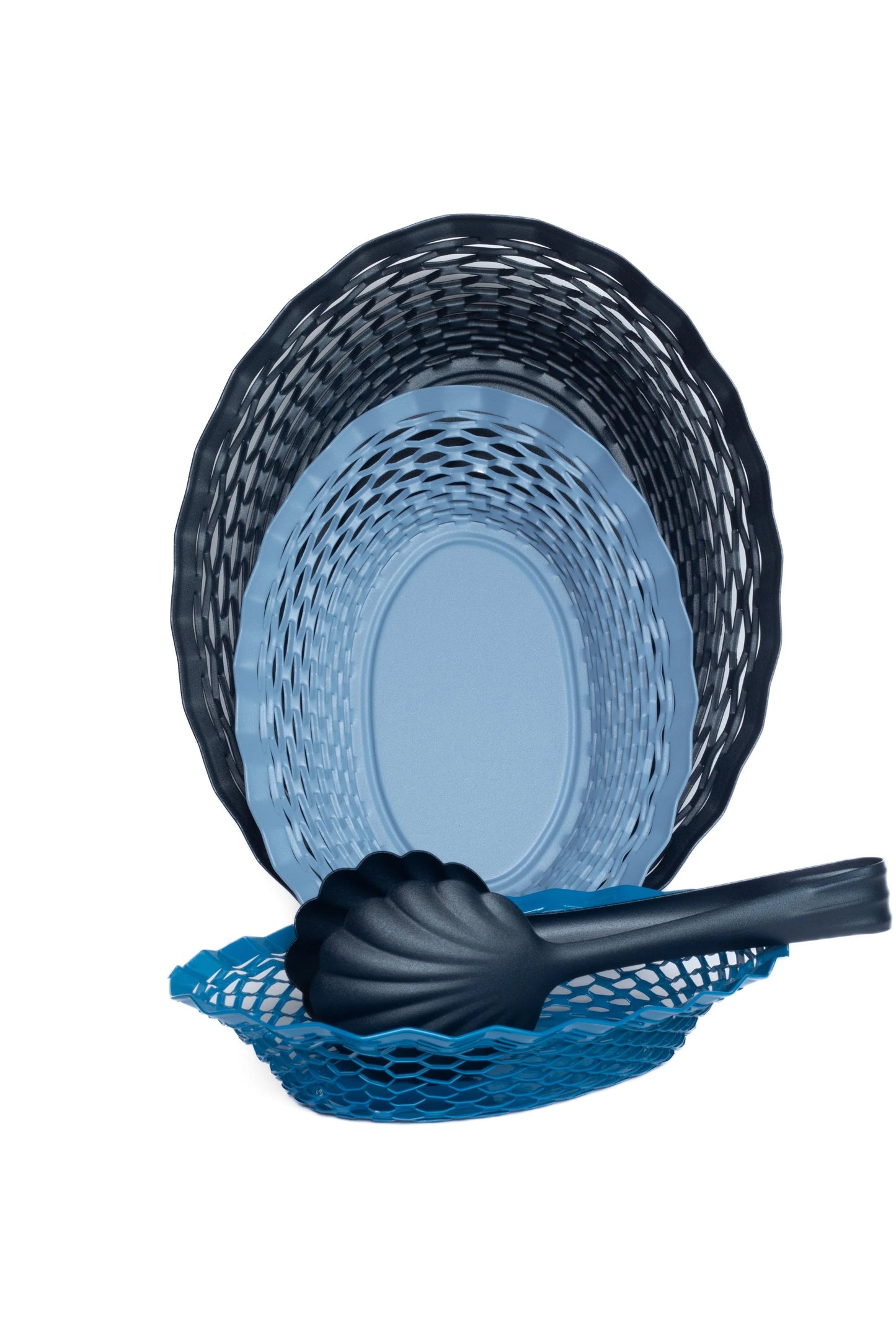 Bread Basket Large Blue