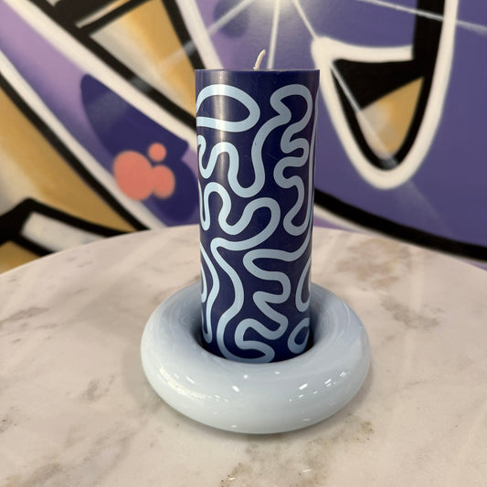 BOB Candle Holder Large Light Blue