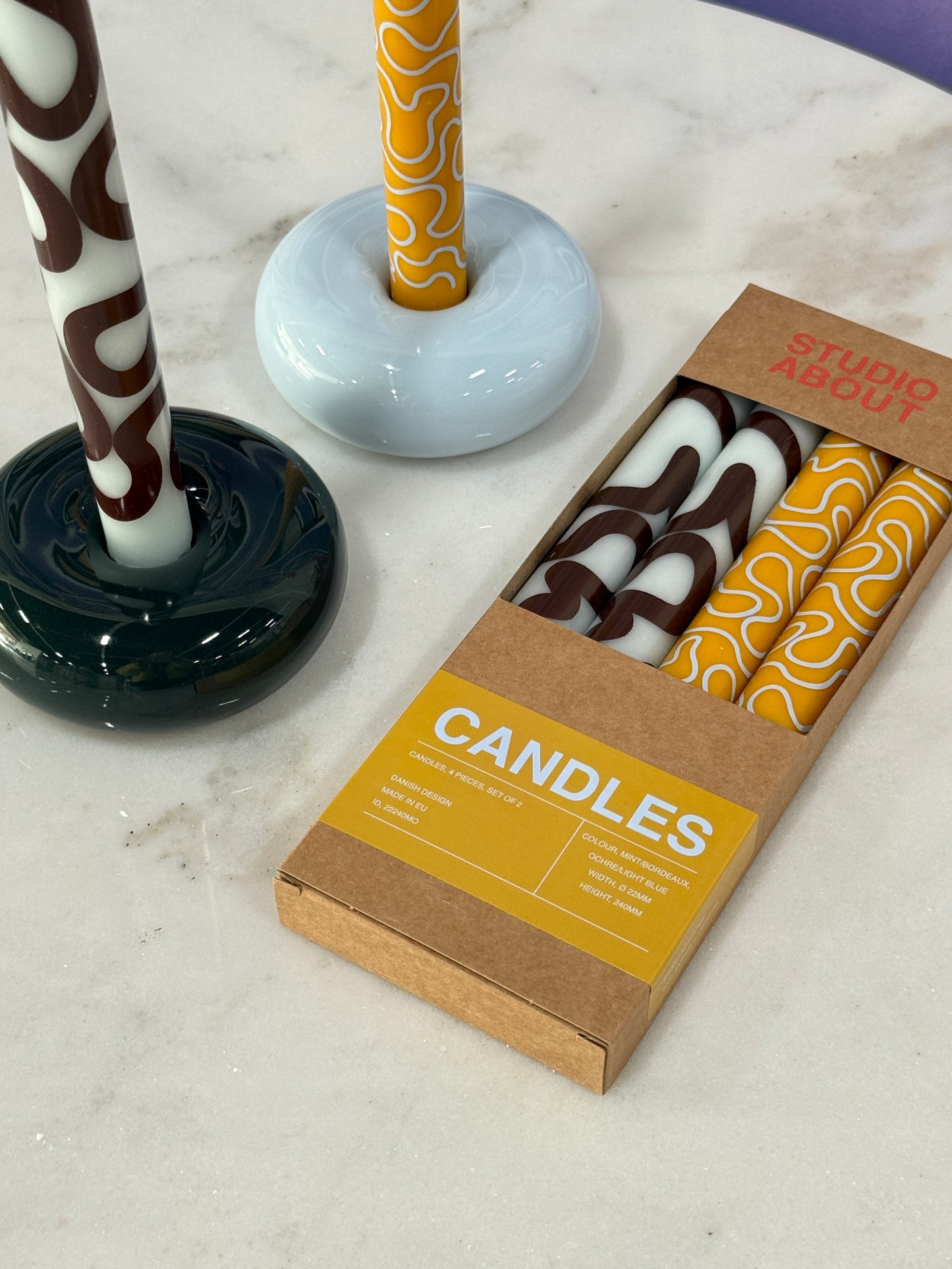 BOB Candle Holder Small Light Blue