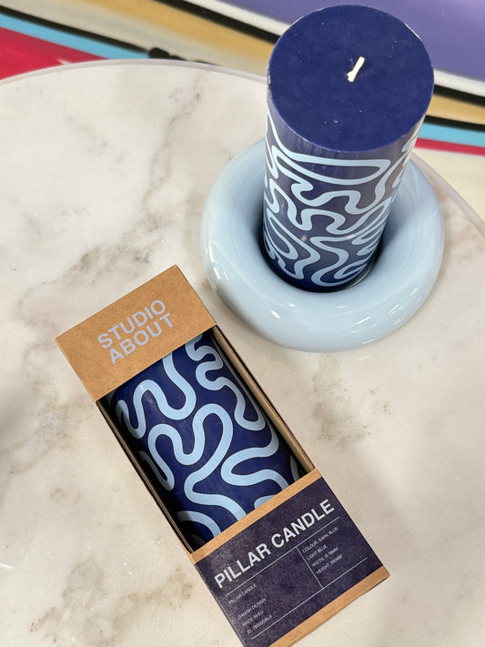 Pillar Candle Blue