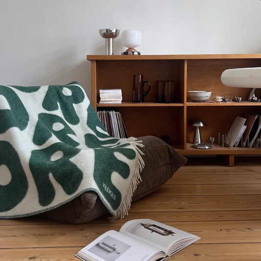 Klekks No. 11 AMORE Green Wool Blanket