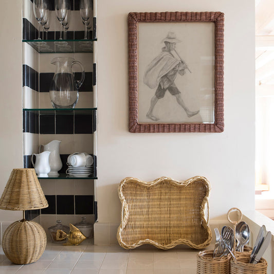 Rattan Ball Portable Lamp