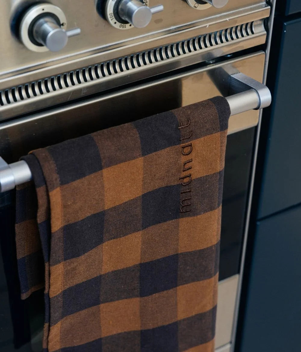 Midnatt Tea Towel Brown