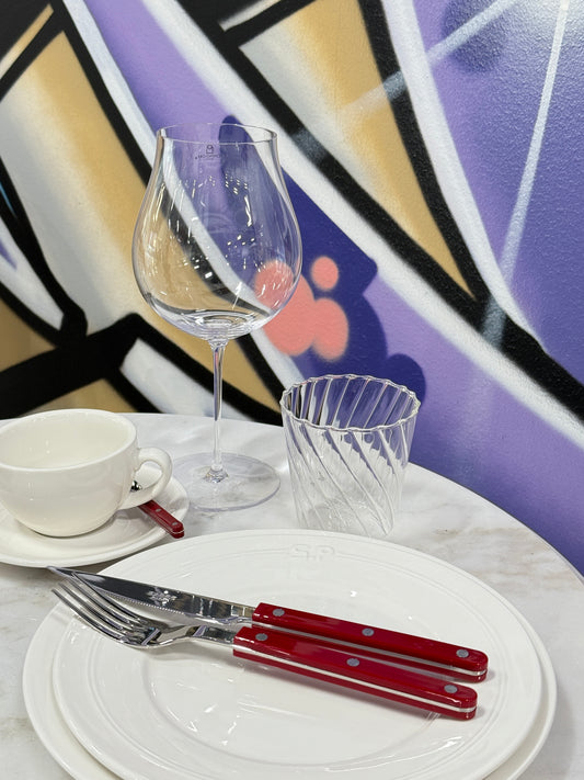 Sabre Cutlery Set Burgundy