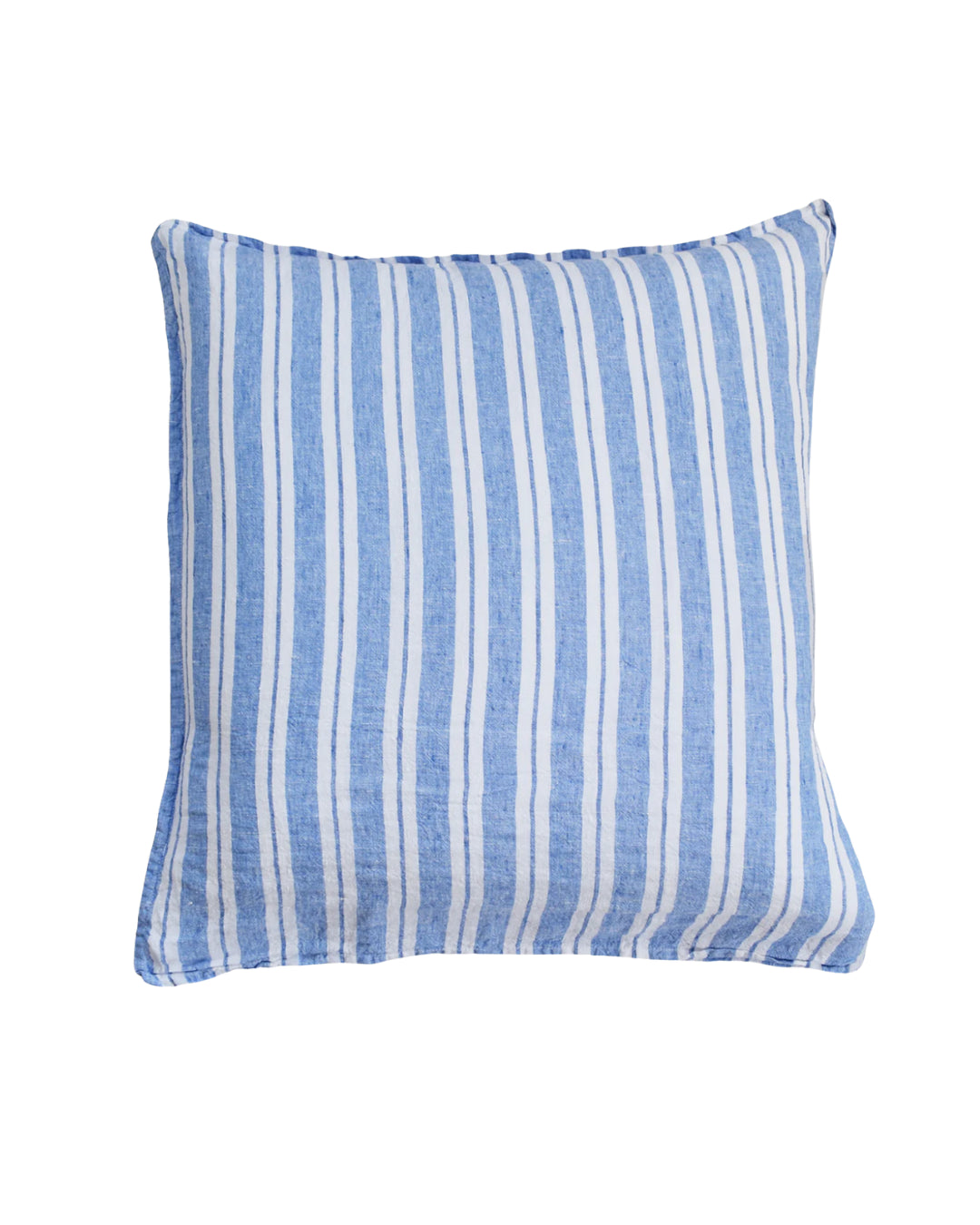 French Cushion Cover Large Blue Stripes