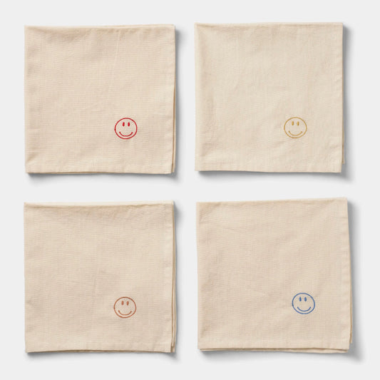 Midnatt Napkin Set Happy