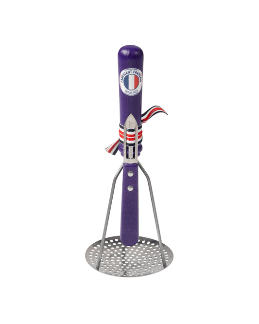 French Potato Masher and Peeler Purple