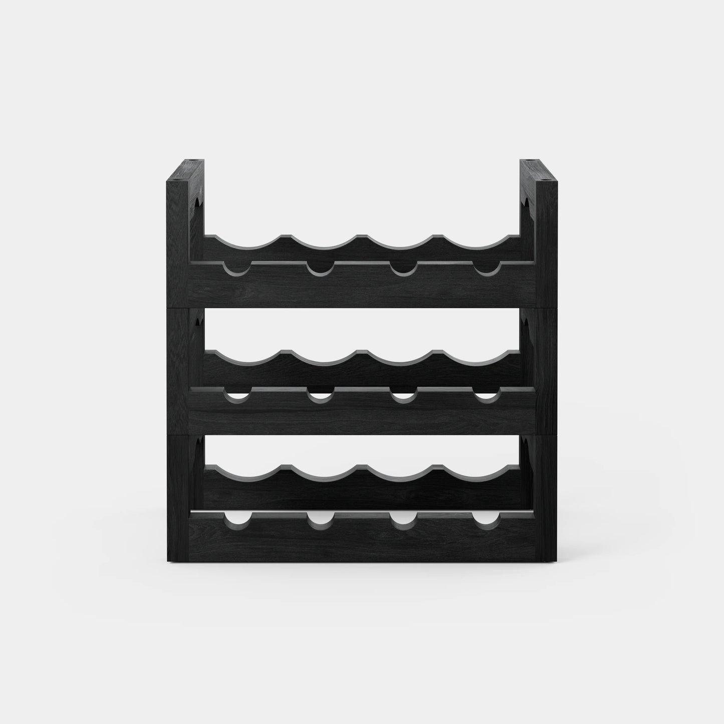 Massproductions Silo Stackable Wine Rack Black
