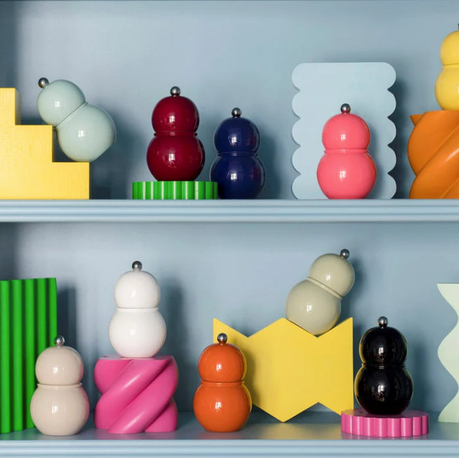 Small Bobbin Salt & Pepper Mill Sage