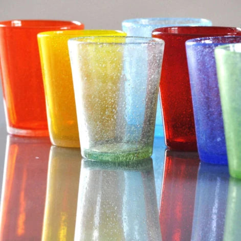 Bubble Water Glass Blue