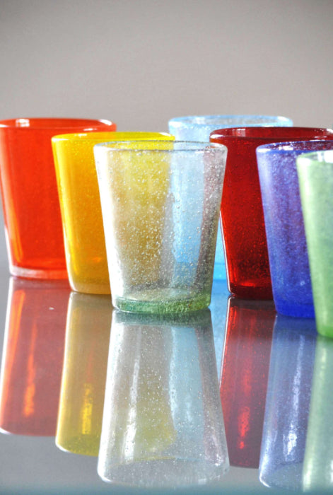 Bubble Water Glass Blue