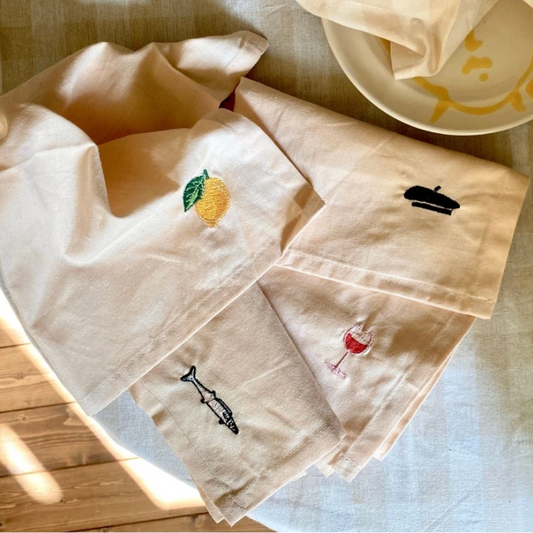 Midnatt Napkin Set Déjeuner