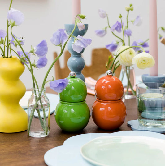 Small Bobbin Salt & Pepper Mill Orange