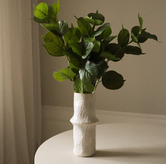 Green Hydrangea Leaves Single Flower
